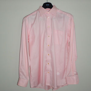 Light pink Eton wrinkle-resistant dress shirt